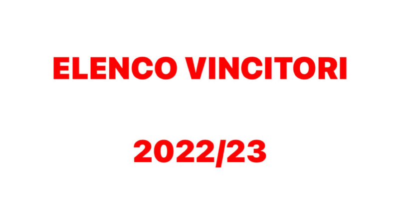 Vincitori delle Borse di Studio per l’anno 2022/2023