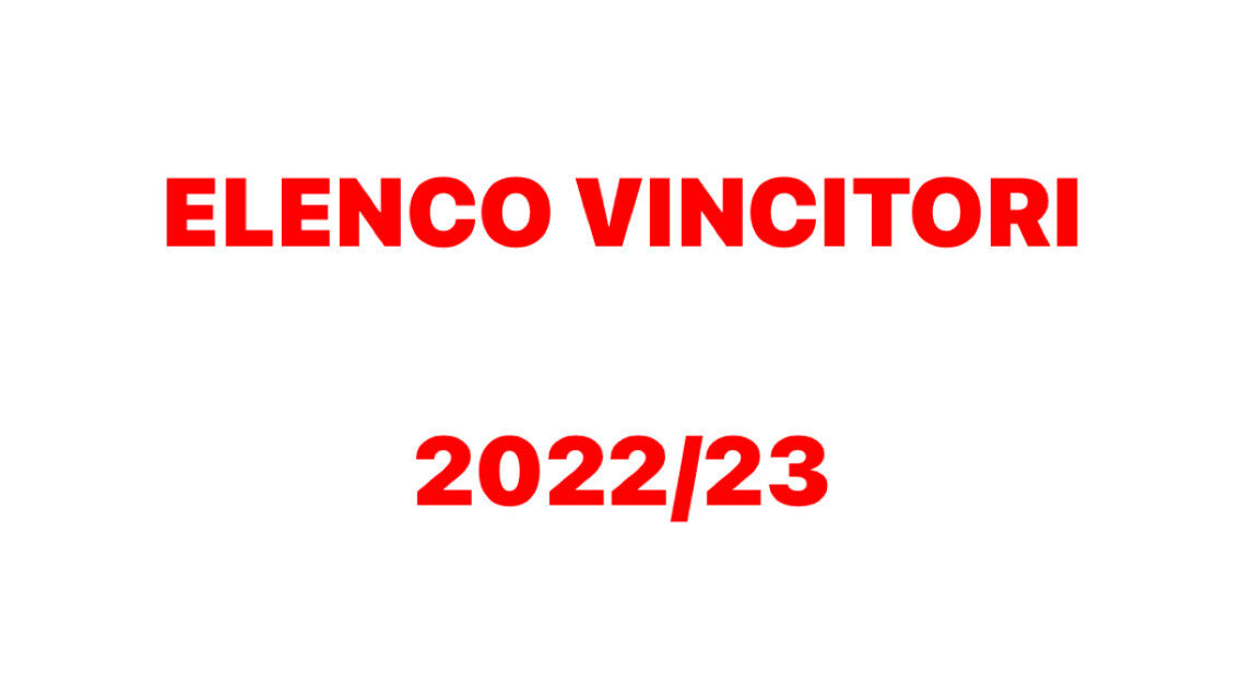 Vincitori delle borse di studio per l’anno 2022/2023