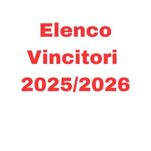 Vincitori delle borse di studio per l’anno 2025/2026